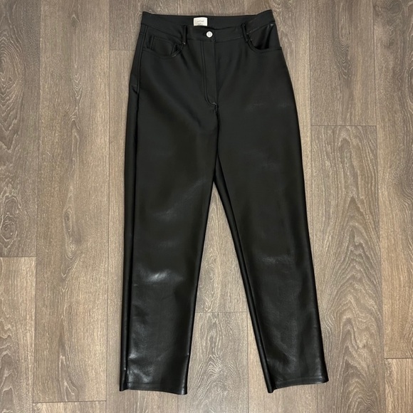 NWOT- Aritzia Wilfred Melina Pant- High Rise- Faux Leather Straight leg - Picture 2 of 3